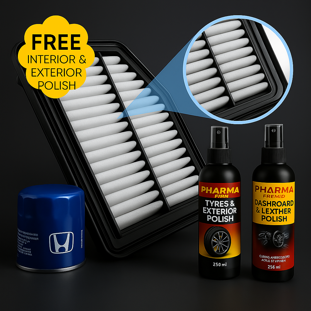 Imported Original Honda Civic 2012-2016 Air & Oil Filter Kit – Free Car Polish Included