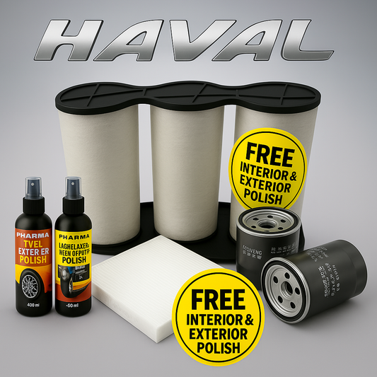 Imported Original Haval H6 HEV Air, Oil & Cabin Filter Kit – Free Car Polish Included