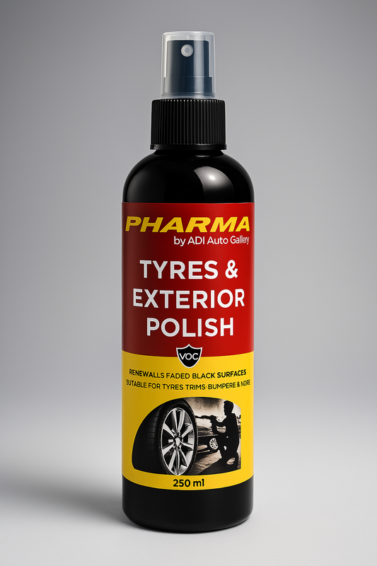Ultimate Tyre & Exterior Plastic Restorer – Deep Black Finish & Long-Lasting UV Protection