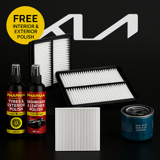 Imported Original Kia Sportage 2019 - 2024 Air, Oil & Cabin Filter Kit – Free Car Polish Included
