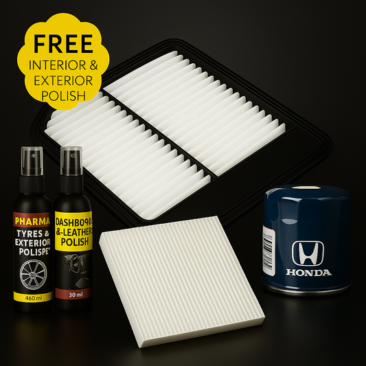 Imported Original Honda Civic 2006-2012 Air, Oil & Cabin Filter Kit – Complete Maintenance Solution with Free Polish